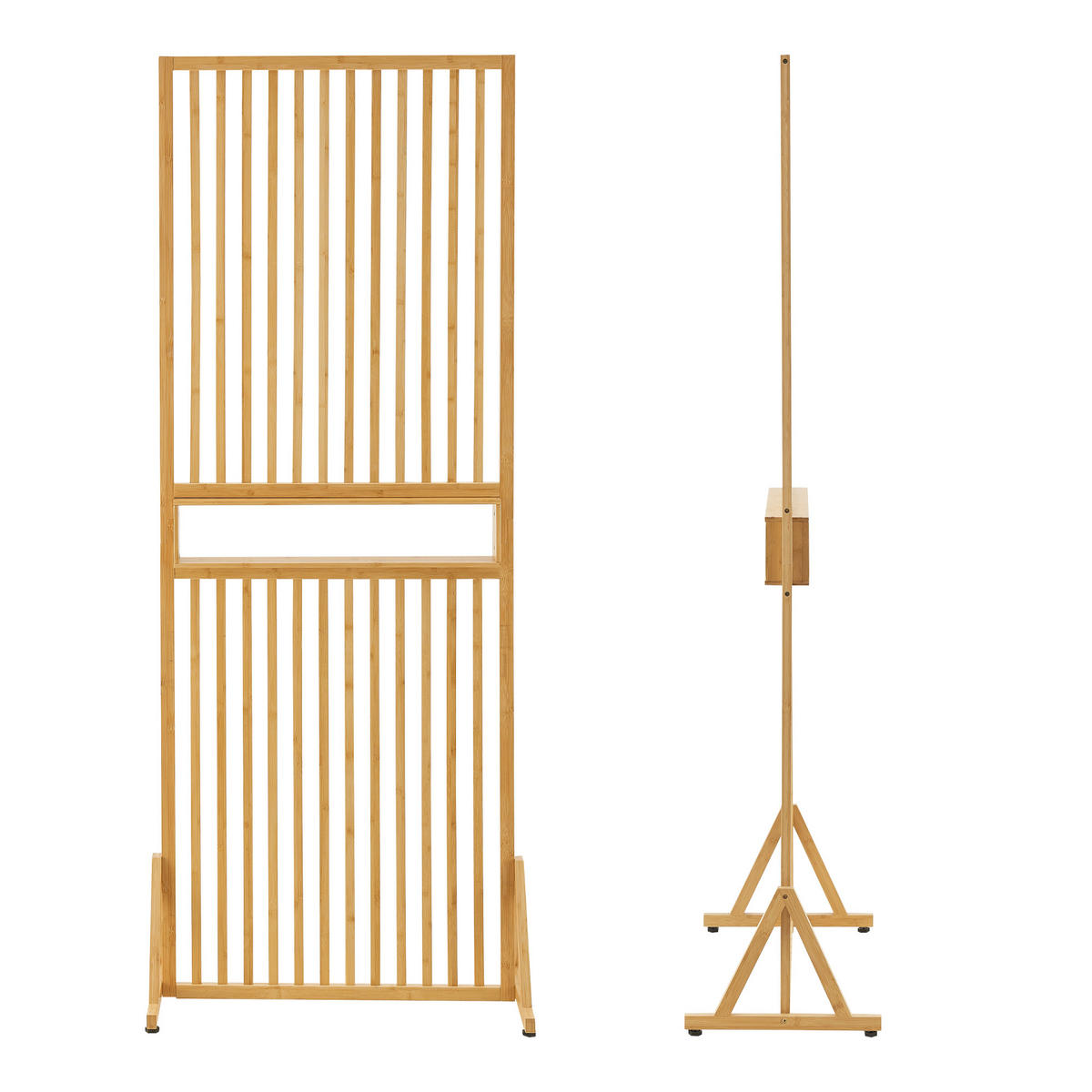 RAUMTEILER Fron - Naturfarben, Holz (75.5/197/40cm) - [en.casa]