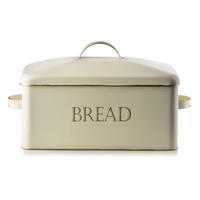 BROTKASTEN Sandy Beige 39.5/19.5/18 cm Metall - Beige, Metall (19.5/18/39.5cm) - Mondex