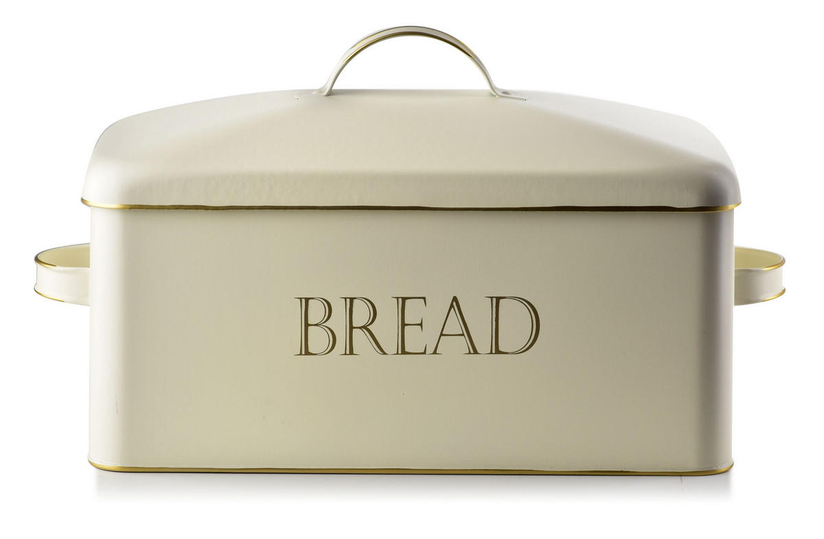 BROTKASTEN Sandy Beige 39.5/19.5/18 cm Metall - Beige, Metall (19.5/18/39.5cm) - Mondex