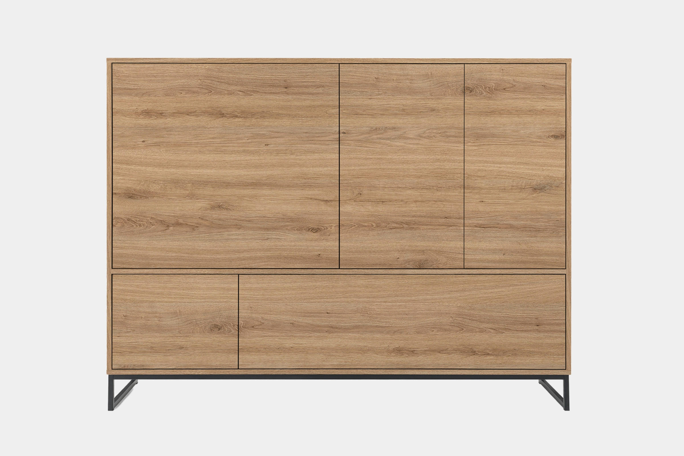 Deine Möbel 24 Kommode Eiche 160x120x45 cm