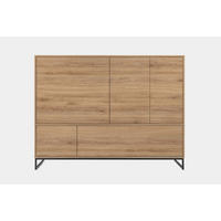 KOMMODE GENEVE 160/120/45 cm in Wildeiche - Eichefarben, Holzwerkstoff (160/120/45cm) - Deine Möbel 24