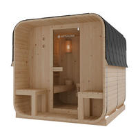 FASSSAUNA Nolvik XXL inkl. Zubehör-Set - Naturfarben, Holz (186/194/220cm) - Artsauna