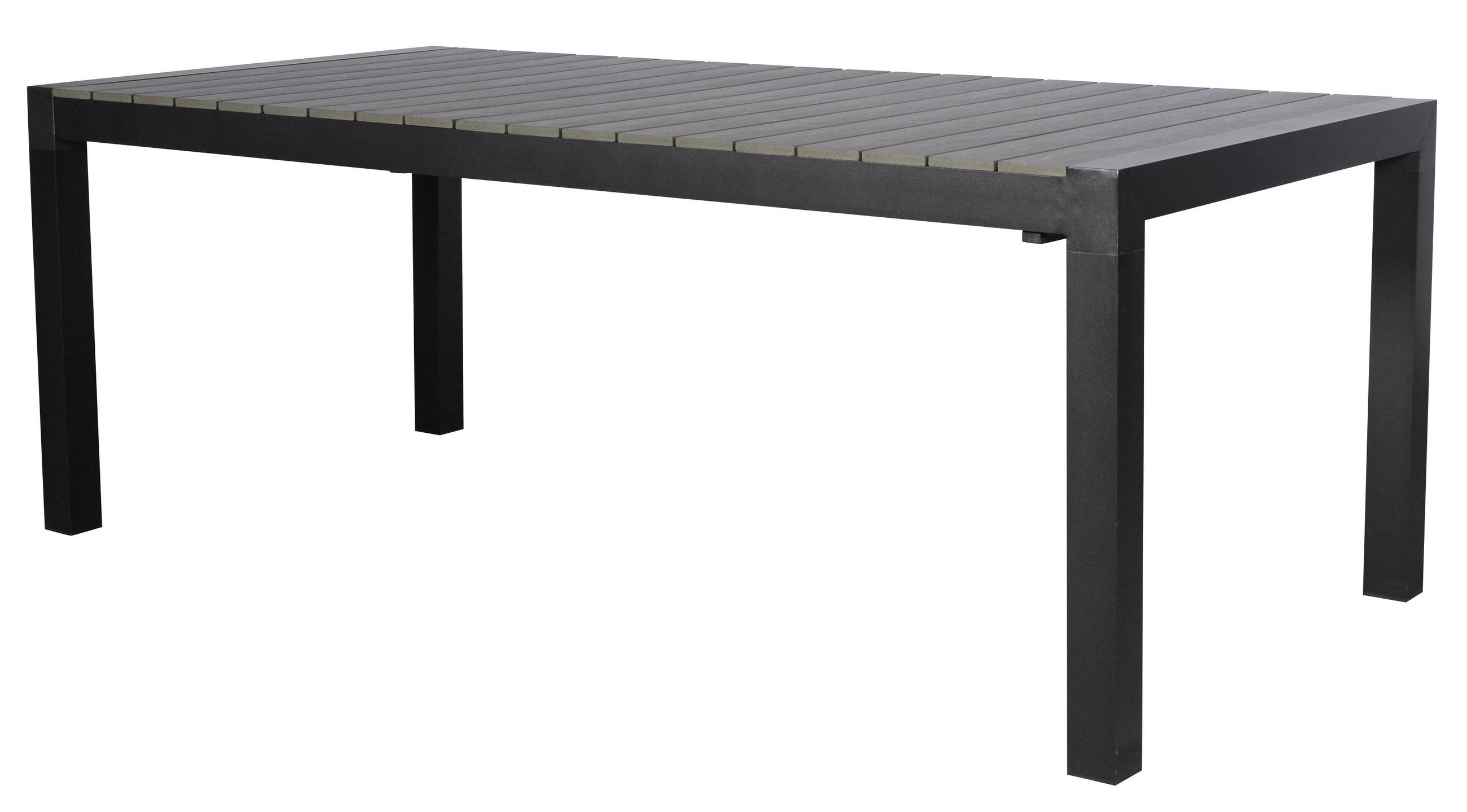 GARTENTISCH Schwarz - Schwarz, Holzwerkstoff (100/275/76cm) - ebuy24