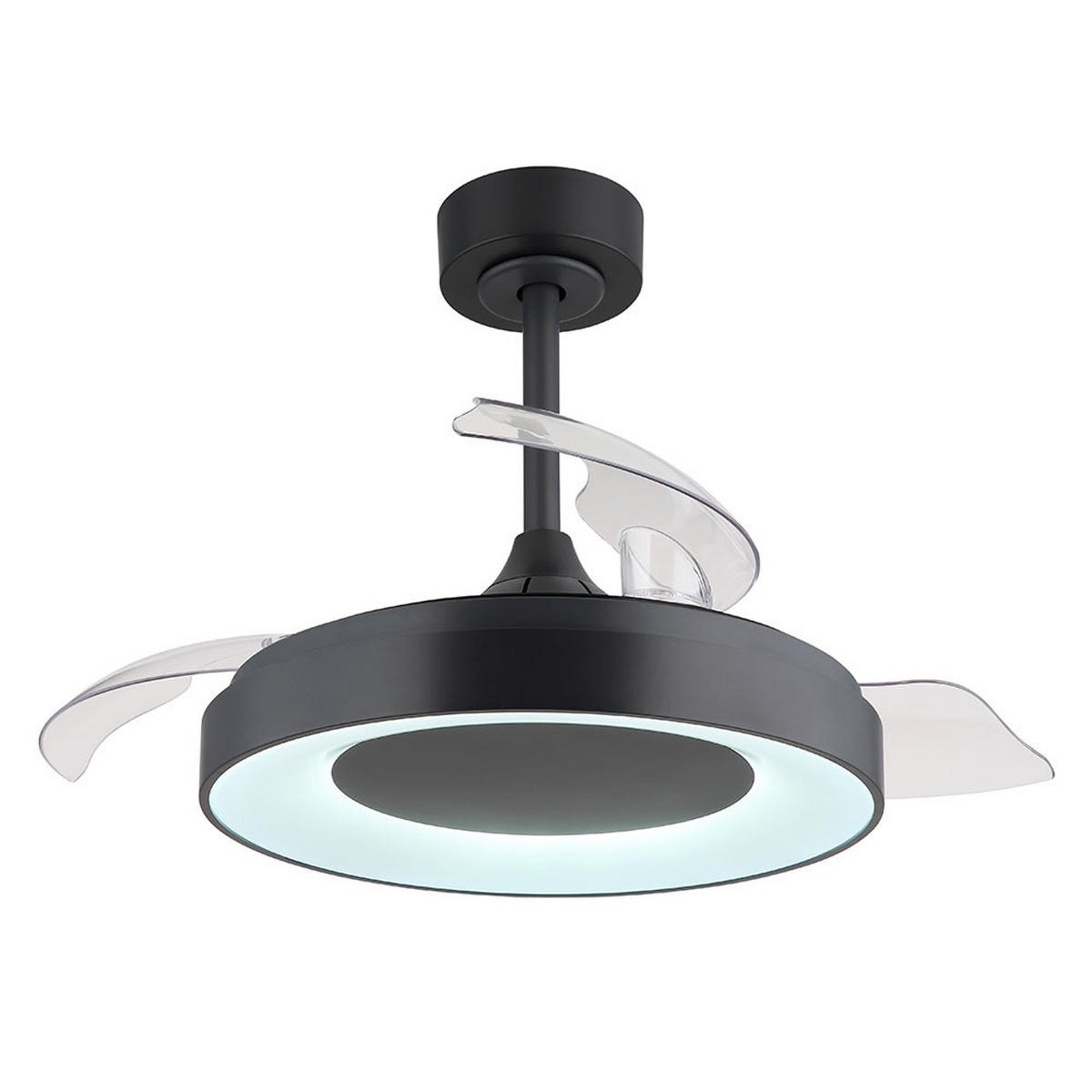 LED DECKENLEUCHTE ELINA Schwarz Kunststoff - Schwarz, Metall (91/91/44.8cm) - Globo Lighting