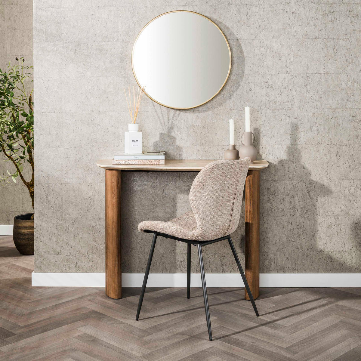 FLUR-KLEIDERTISCH Romano - Beige - 35/100/76 cm - Beige, Keramik (35/100/76cm) - Hoyz Collection
