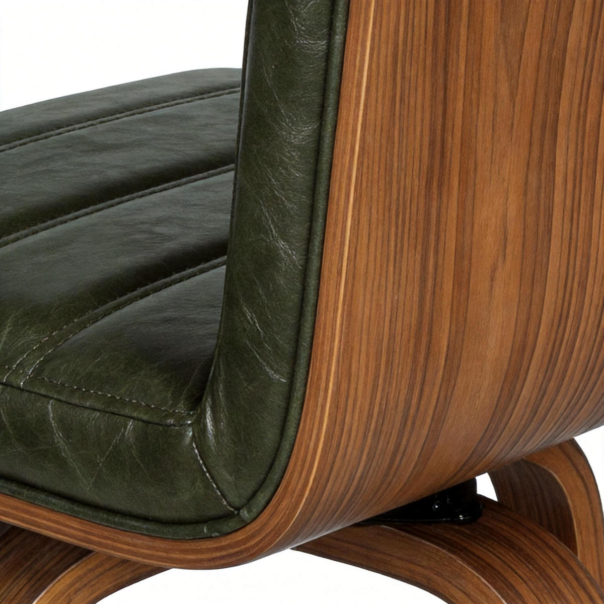 BARHOCKER DE-36437 mit geschwungenen Holzbeinen Grün - Grün, Holz (48/90/40cm) - ComfortXL