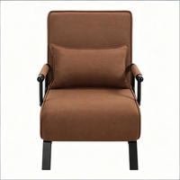 SCHLAFSESSEL 3-in-1, 5-fach verstellbar, DE-42146, Braun - Braun, Metall (75/78/65cm) - ComfortXL