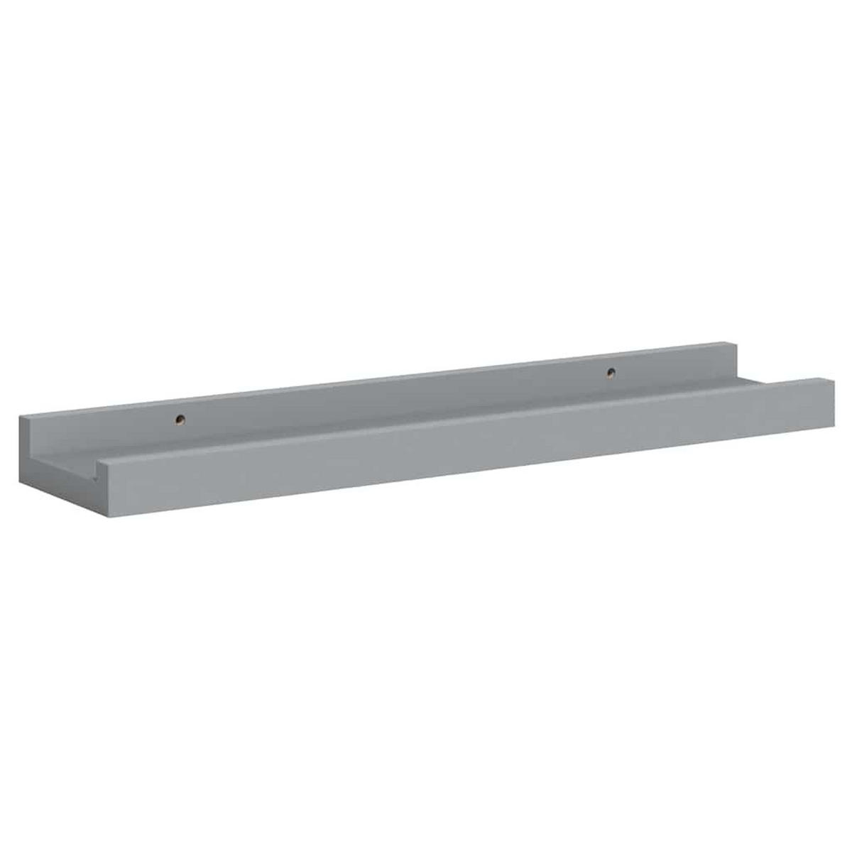 BILDERLEISTEN 2Er Set Grau 40/9/3 Cm Mdf - Grau, Holzwerkstoff (9/3/40cm) - vidaXL