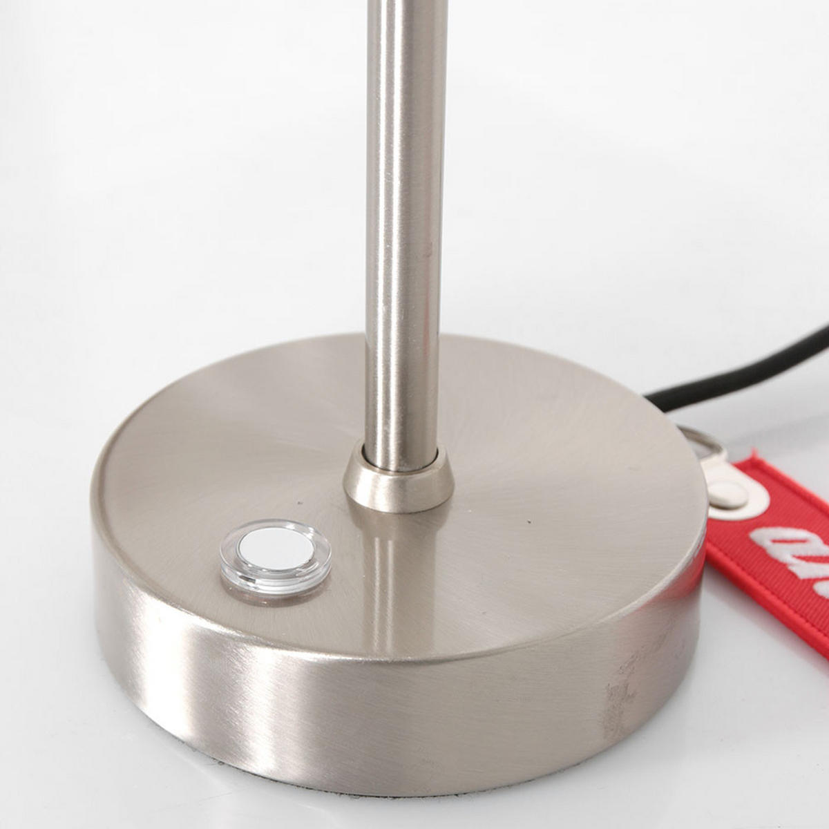 TISCHLEUCHTE Bordlampe Silber Metall - Silberfarben, Metall (18/18/31cm)