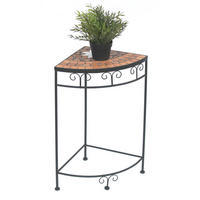 BLUMENHOCKER Metall Mosaik 62 cm 12013 L - Schwarz, Metall (30/62/30cm) - DanDiBo
