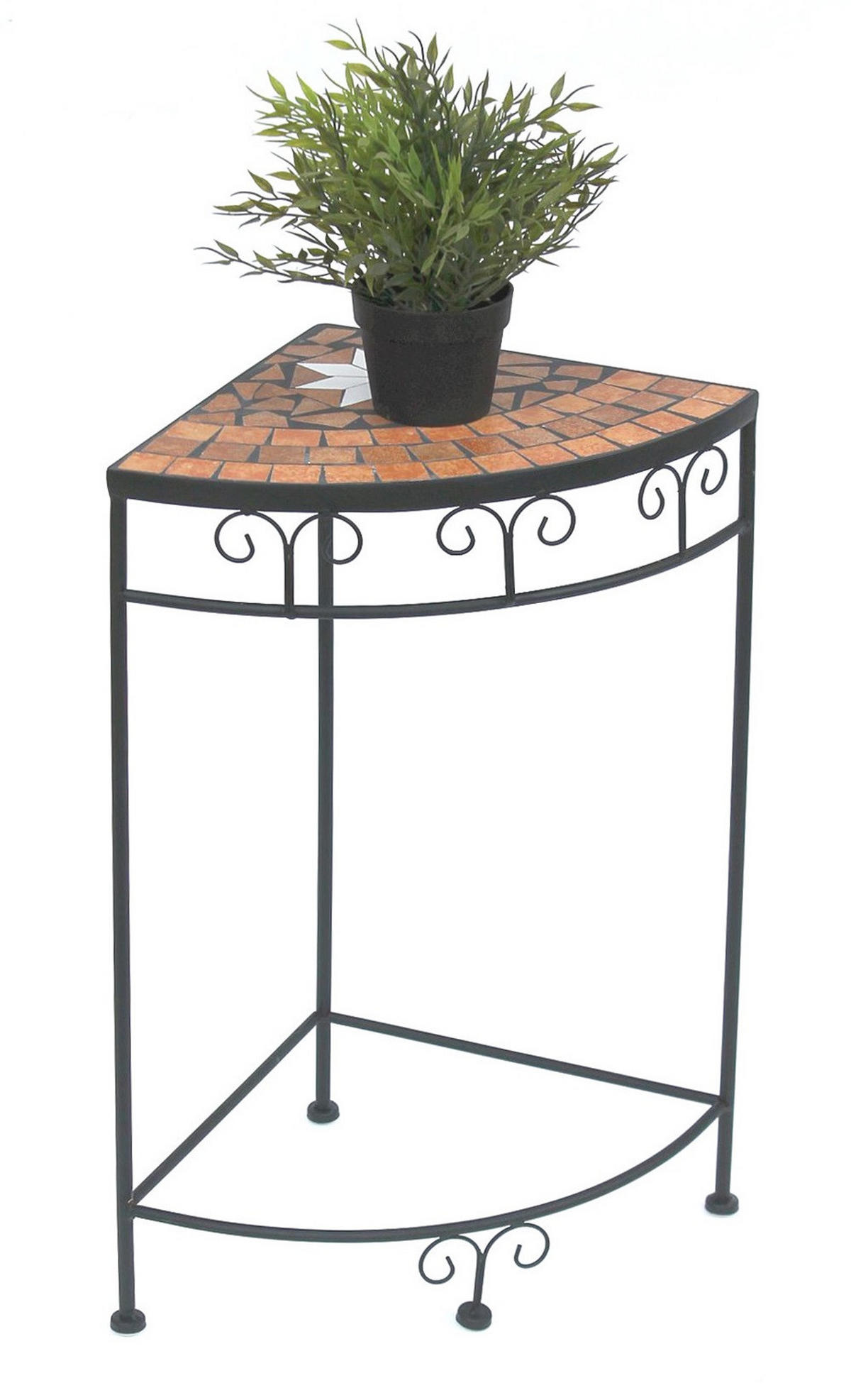 BLUMENHOCKER Metall Mosaik 62 cm 12013 L - Schwarz, Metall (30/62/30cm) - DanDiBo