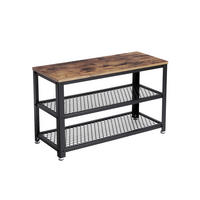 SCHUHBANK - Braun, Holzwerkstoff (30/30/73cm) - Hansiro