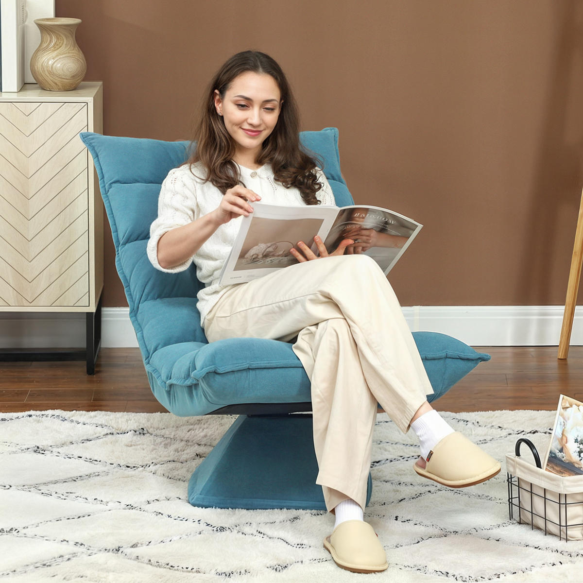 SOFA Blau 62.0/70.0/95.0cm - Blau, Metall (70/95/62cm)