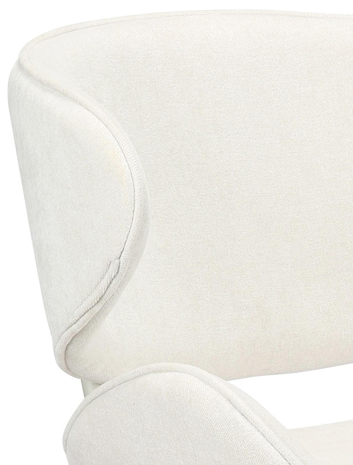 POLSTERSTUHL Pretically Creme - Beige/Creme, Textil/Metall (53/80/59cm) - Selsey