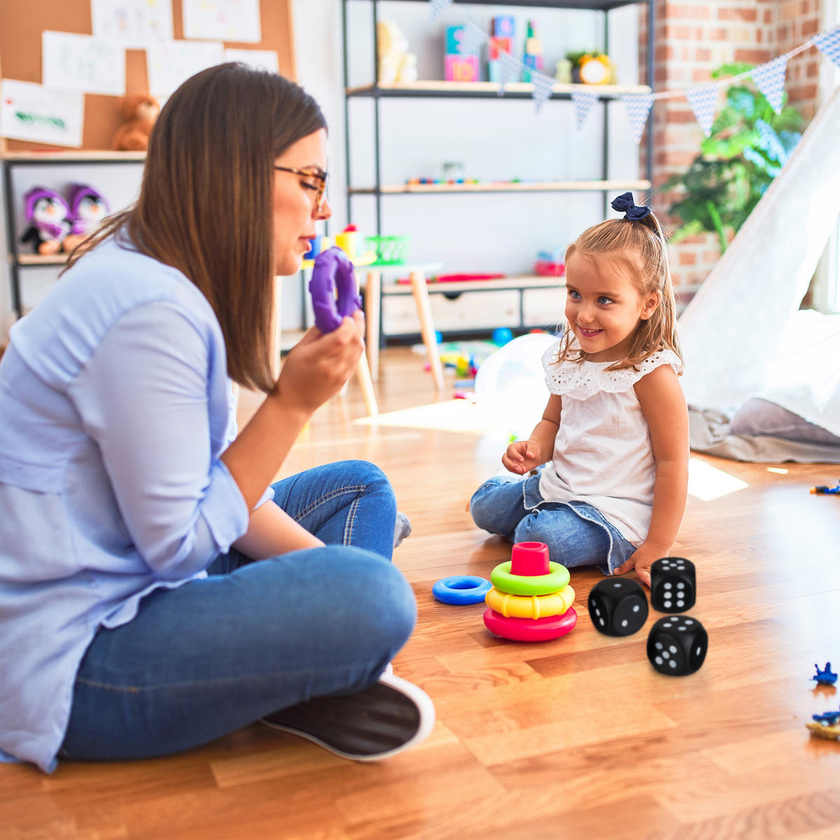 6xSCHAUMSTOFFWÜRFEL - Schwarz, Kunststoff (7.5/7.5cm) - Relaxdays