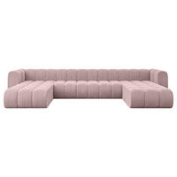WOHNLANDSCHAFT modulares Sofa Joren-U2 - 410x177x70 cm Rosa - Rosa, Holzwerkstoff/Textil (410/70/177cm) - ALTDECOR