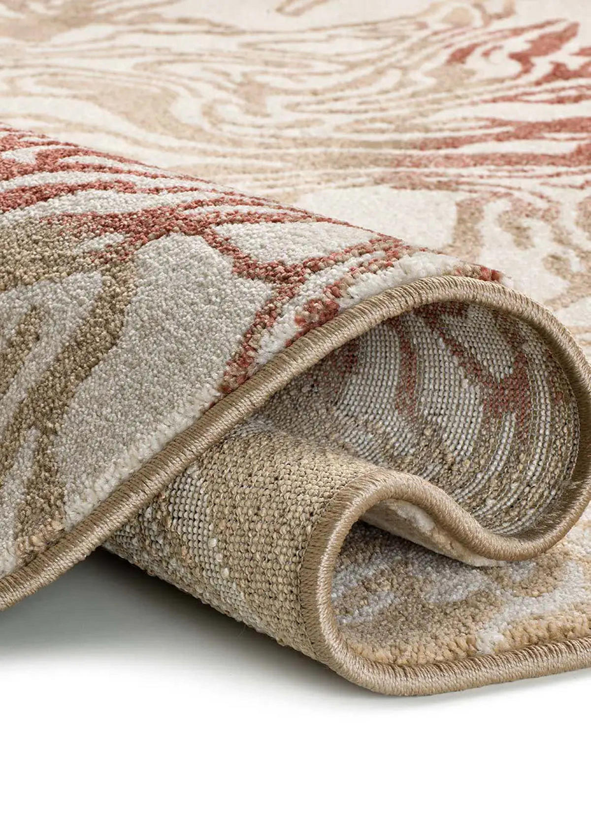 KURZFLORTEPPICH Kupfer / Beige Astra 133/190 cm - Beige/Kupferfarben, Naturmaterialien/Textil (133/190cm) - Atticgo