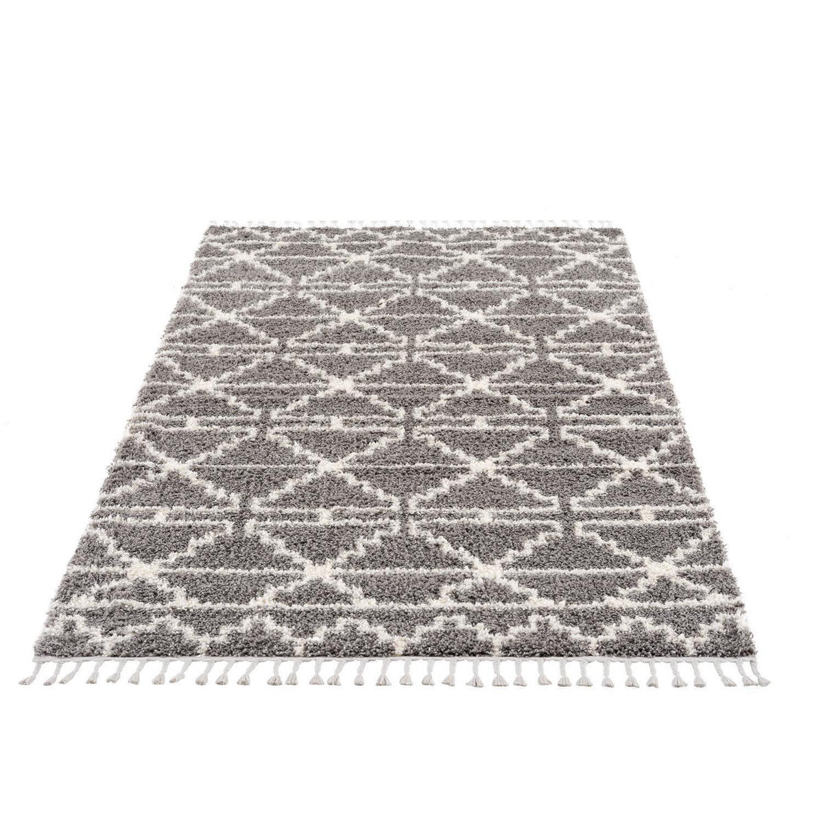 HOCHFLOR-TEPPICH Pulpy 530 Taupe 200x290 cm - Grau, Textil (200/290cm) - carpet city