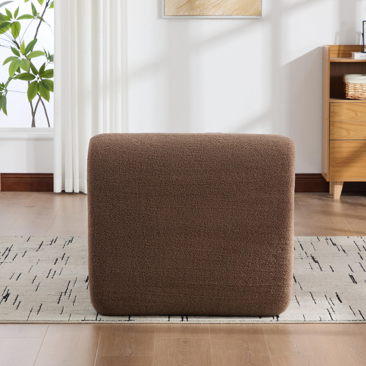 SESSEL DE-35154 mit Hocker Camel - Sandfarben, Textil (177/71/79cm) - ComfortXL