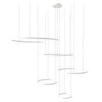 LED-HÄNGELAMPE 5er Ring Weiß Ø 120 | 100 | 80 | 60 | 40cm - Weiß, Metall (1.3/120/3.3cm) - s.luce