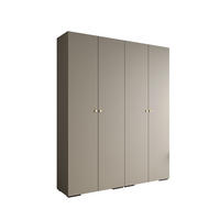 DREHTÜRENSCHRANK 236.7/200/47 4-türig - Kaschmir/Goldfarben, Holz/Metall (200/236.7/47cm) - Abiks Möbel