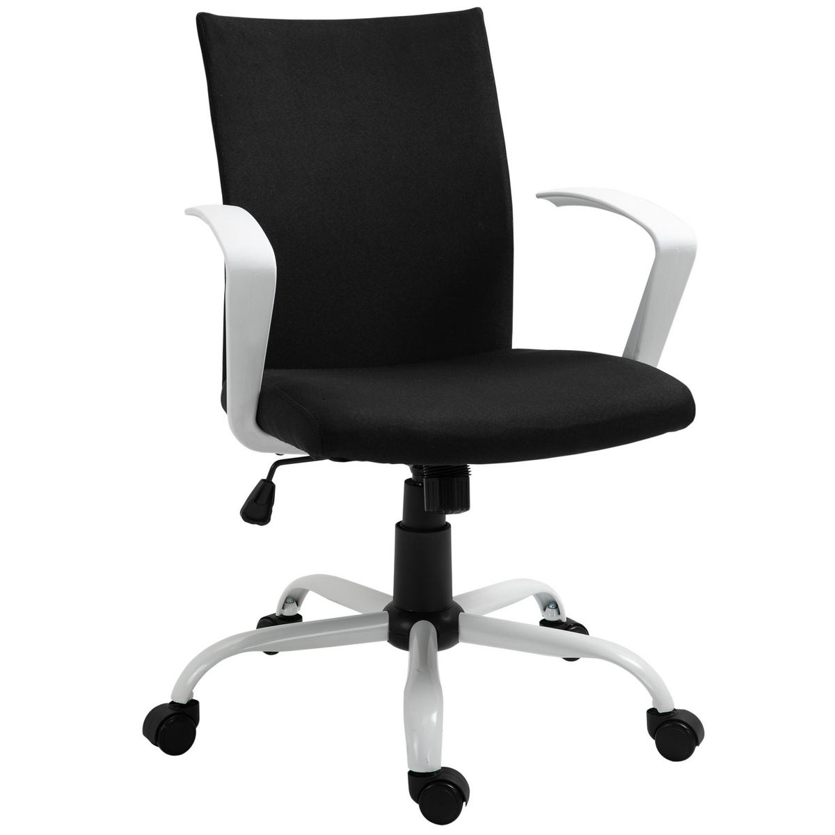 BÜROSTUHL, Schaumstoff, Nylon, Schwarz - Schwarz, Kunststoff (61/99/61cm) - Vinsetto