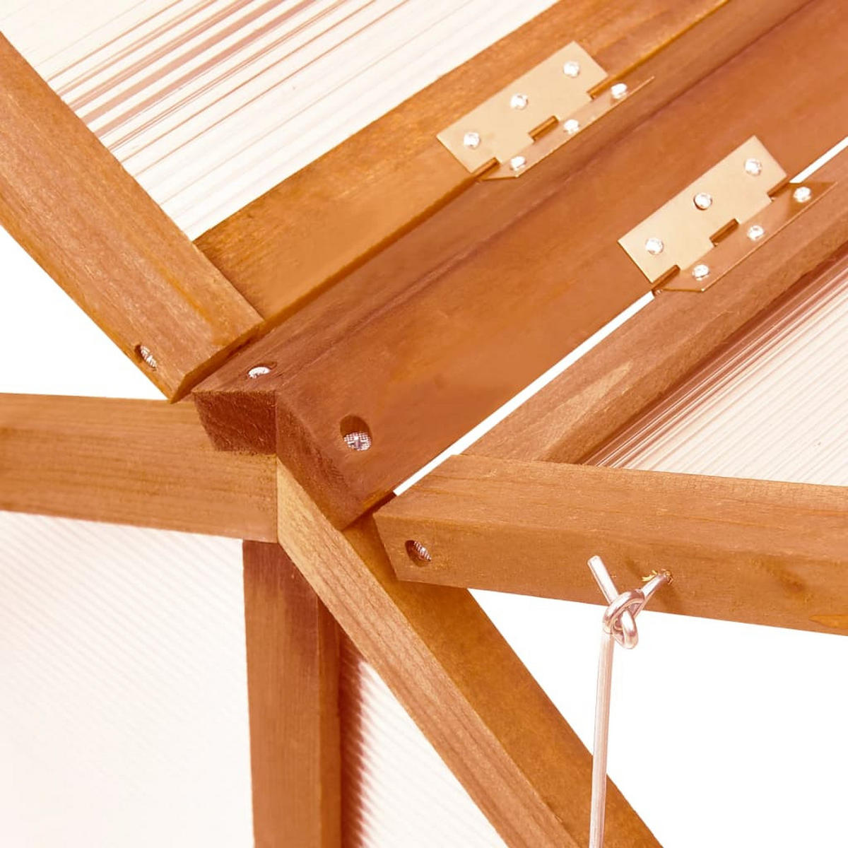 GEWÄCHSHAUS Braun 114/80/50 Cm Tannenholz - Braun, Holz (114/50/80cm) - vidaXL