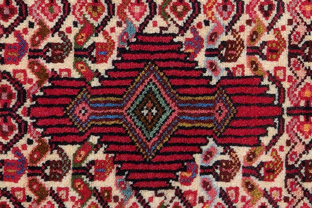 ORIENTTEPPICH handgeknüpft Assadabad Beige, Rot 95/65 cm Schurwolle - Beige/Rot, Textil (65/95cm) - Looma