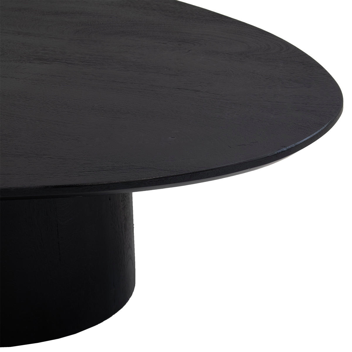 COUCHTISCH organisch aus Mangoholz 110cm, schwarz - Schwarz, Holz (110/70/33cm) - Giga Meubel