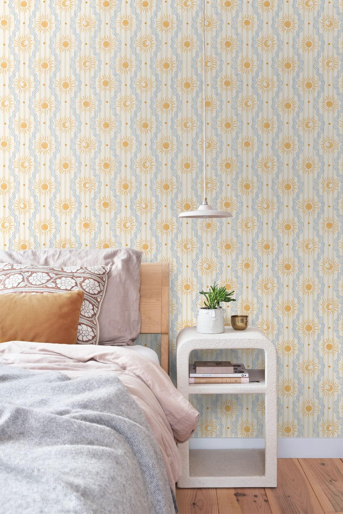 TAPETE Retro-Ornamente 50 x 900 cm - Gelb, Papier (50/0.1cm) - ESTAhome