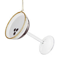 WEIHNACHTSBAUMKUGEL Hang On Espresso Martini - Braun, Glas (6/10/6cm) - Butlers