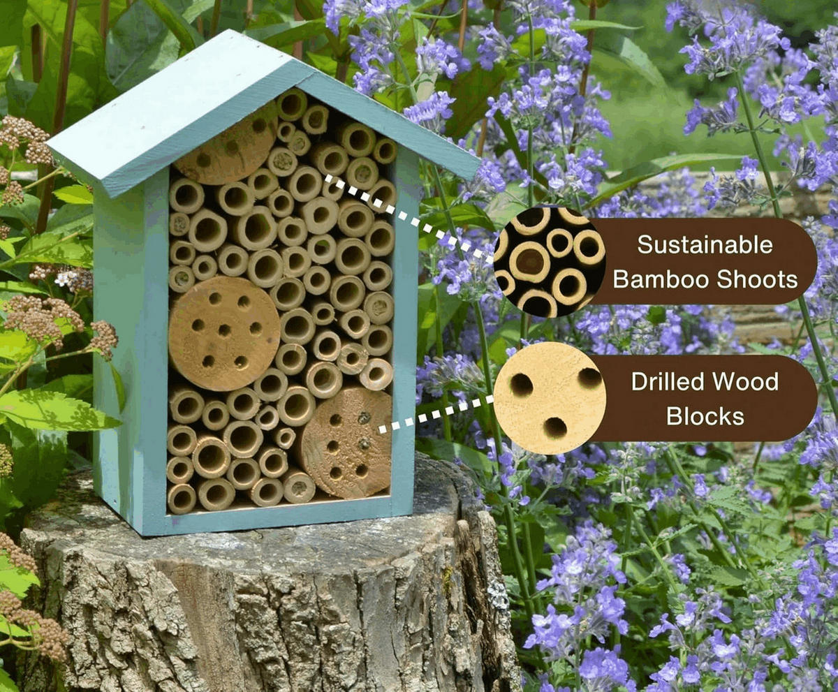 INSEKTENHOTEL 22.5/8.3/26.2 cm - Multicolor, Holz (8.3/26.2/22.5cm) - Authentics