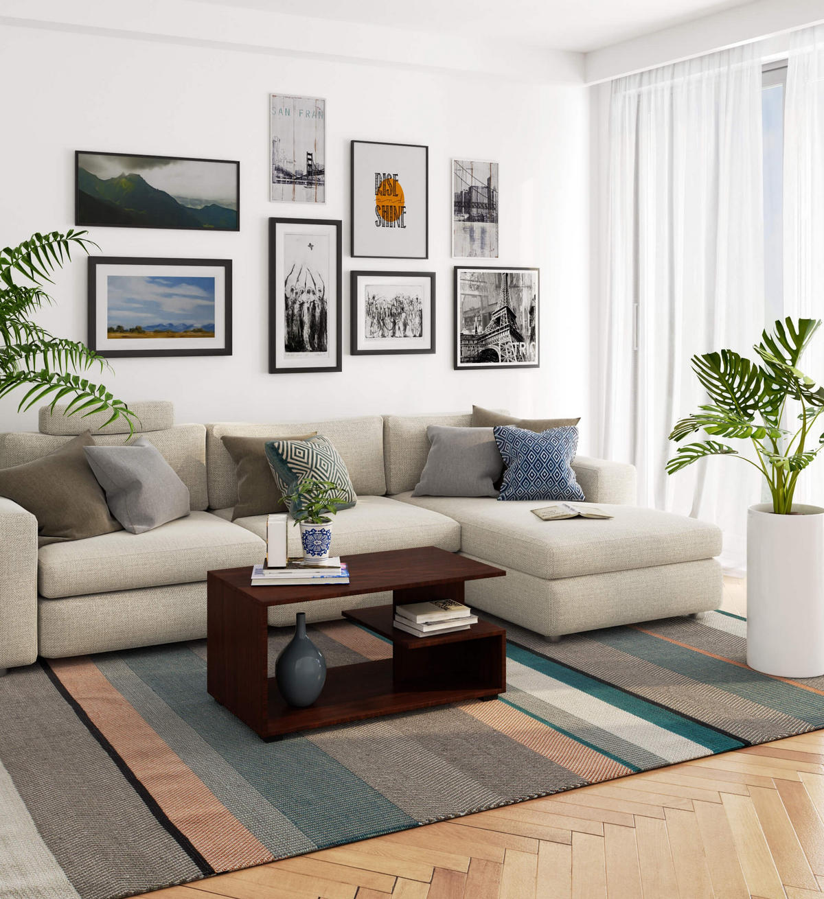 COUCHTISCH Dunkelbraun 45/90/51 - Dunkelbraun, Holzwerkstoff (51/90/45cm) - RAUMHIRSCH FURNITURE