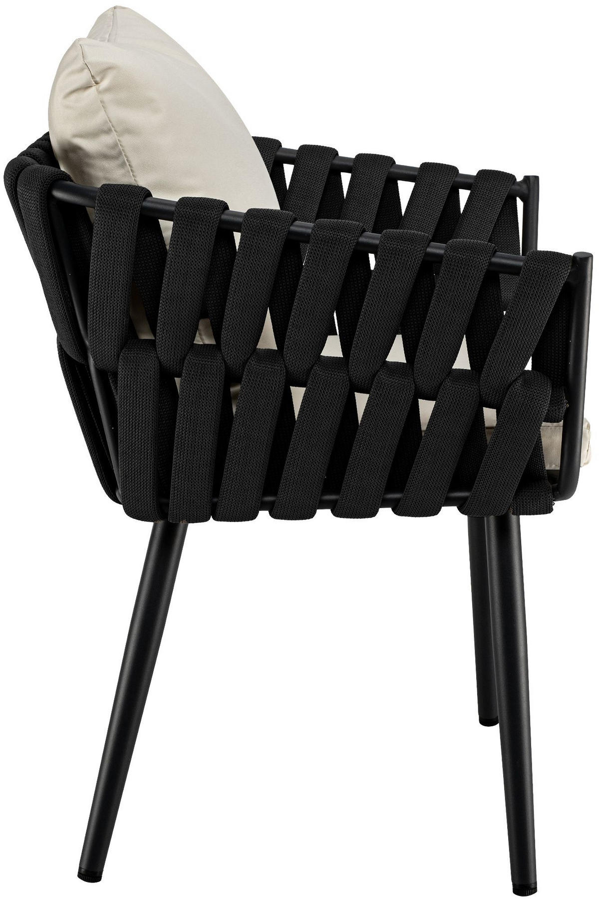 GARTENSTUHL Metall Creme - Creme, Metall (61/43/56cm) - CLP