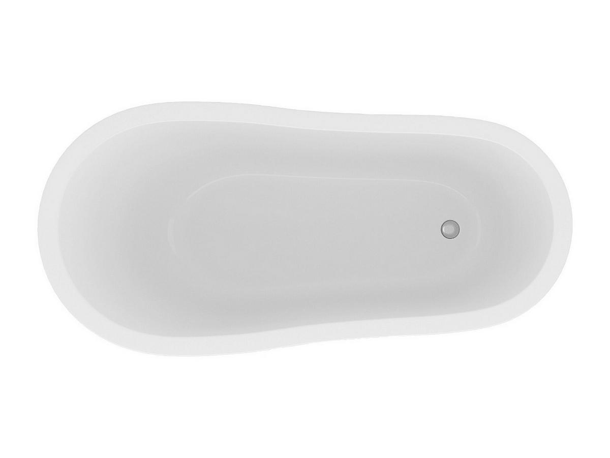 FREISTEHENDE Badewanne mit Füßen - 1 Person - acryl - blau Nisos - Blau, Kunststoff (145/77/74cm) - Vente-Unique