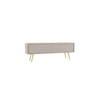 TV-LOWBOARD Tori 150 cm Kaschmir - Kaschmir/Goldfarben, Holzwerkstoff/Metall (150/50/40cm) - Ravio