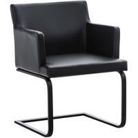 ESSZIMMERSTUHL Emma 58x60x78cm Kunstleder Schwarz Essstuhl - Schwarz, Kunststoff (58/78/60cm) - DELUKE