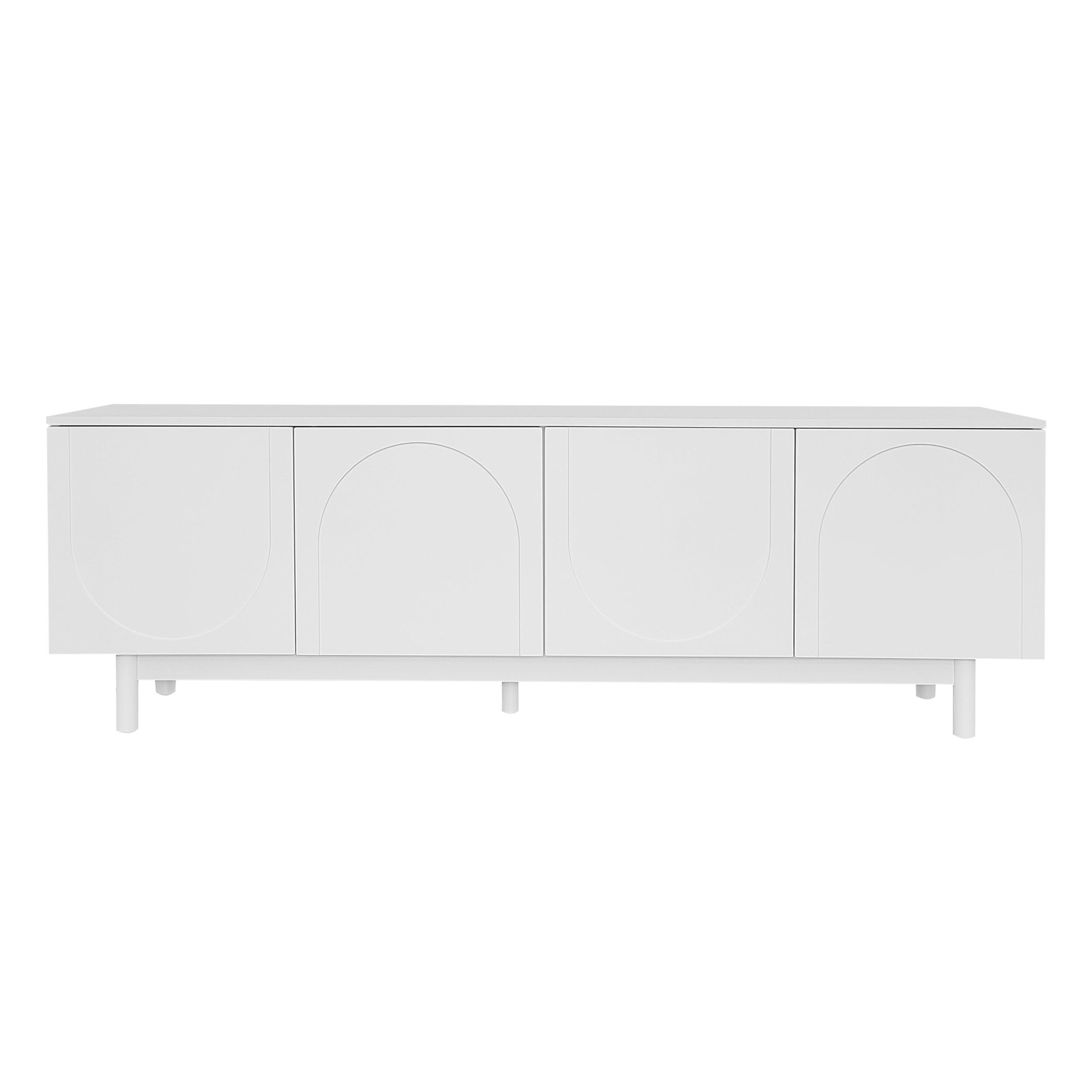 SIDEBOARD Weiß 175/38/56 cm - Weiß, Holzwerkstoff (38/56/175cm) - Urban Meuble