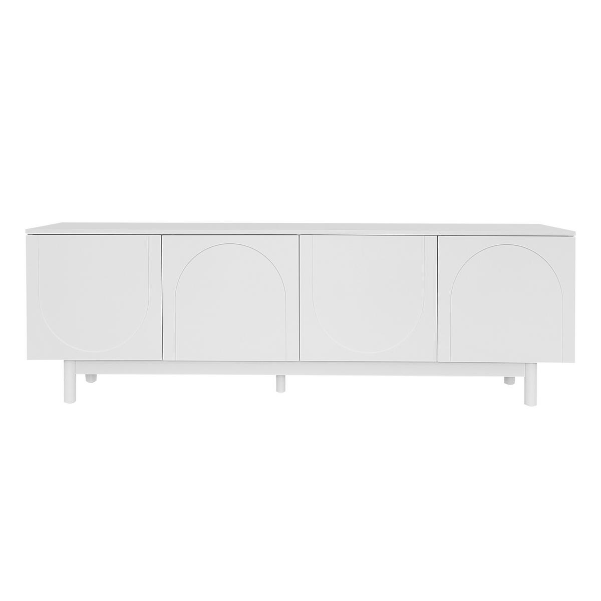 SIDEBOARD Weiß 175/38/56 cm - Weiß, Holzwerkstoff (38/56/175cm) - Urban Meuble