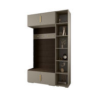 GARDEROBEN-SET 236,7/140/47 - Kaschmir/Goldfarben, Holz/Kunststoff (140/236.7/47cm) - Abiks Möbel