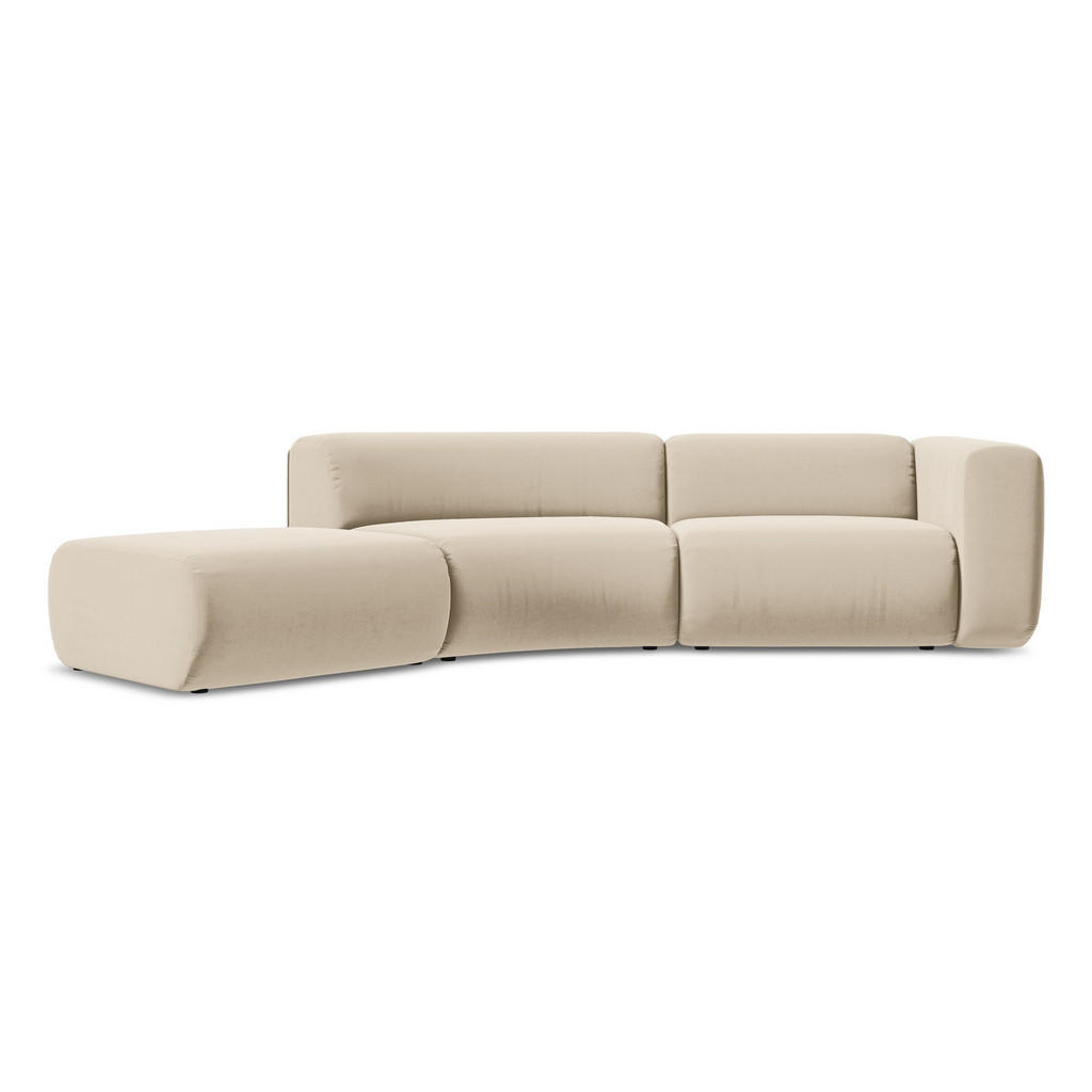 Thumbnail - Makamii 4-Sitzer-Sofa, Creme, Textil, Füllung: Schaumstoff, 335x70x166 cm, Made in EU, Wohnzimmer, Sofas & Couches, Sofa...