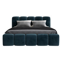 POLSTERBETT SONIC 90 x 200 cm Blau - Blau, Textil (90/200cm) - A&J MöbelLand