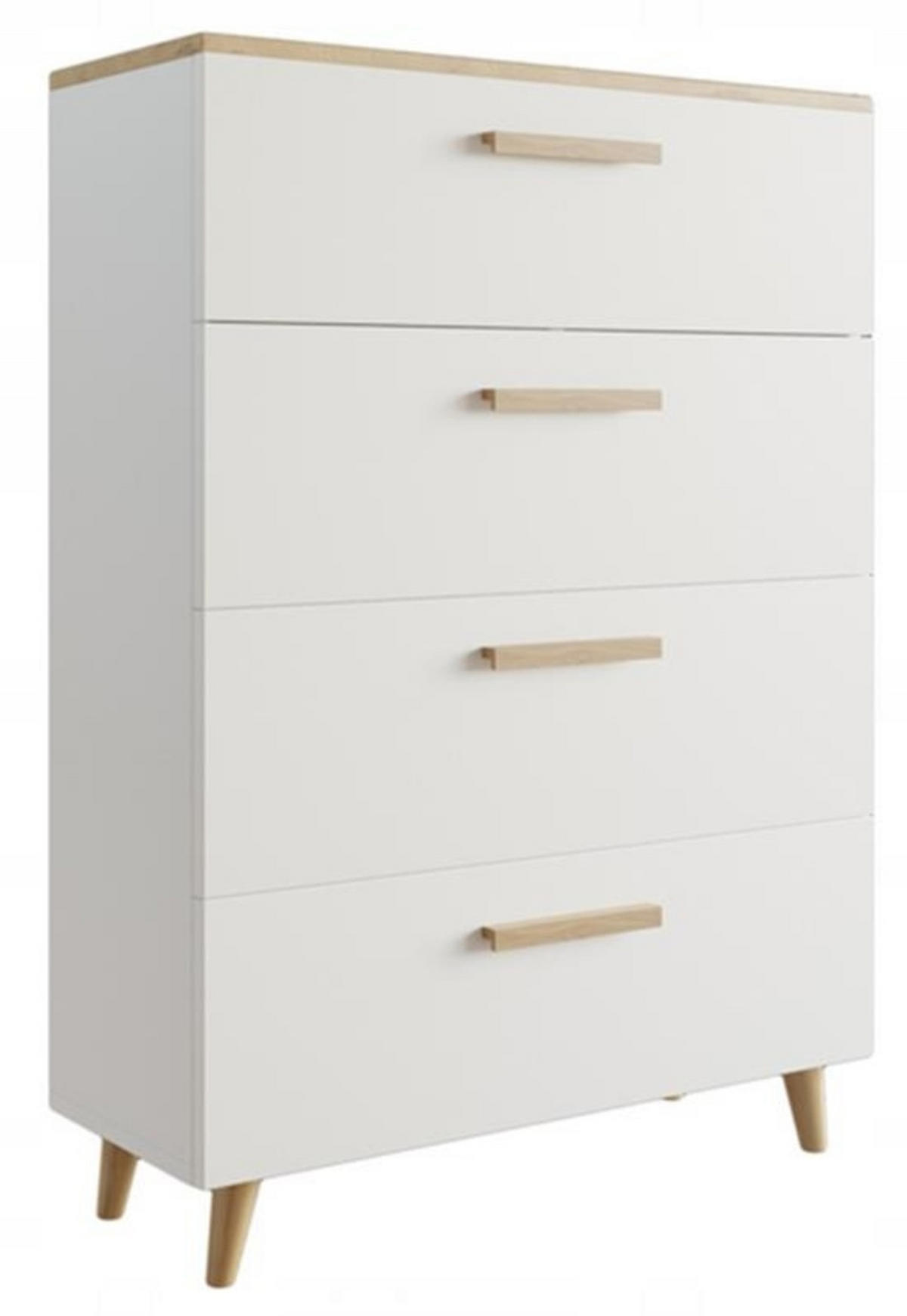 KOMMODE Oslo Artisan Eiche-Weiß 80/40/112 cm - Multicolor, Holzwerkstoff (80/112/40cm) - Matkam Möbel