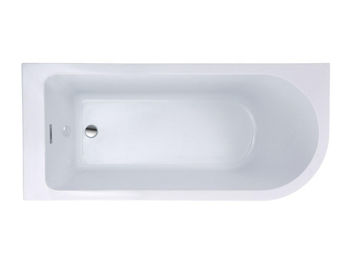 DUSCHBADEWANNE - 1 Person - acryl - weiß Anika - Weiß, Kunststoff (170/58/75cm) - Vente-Unique