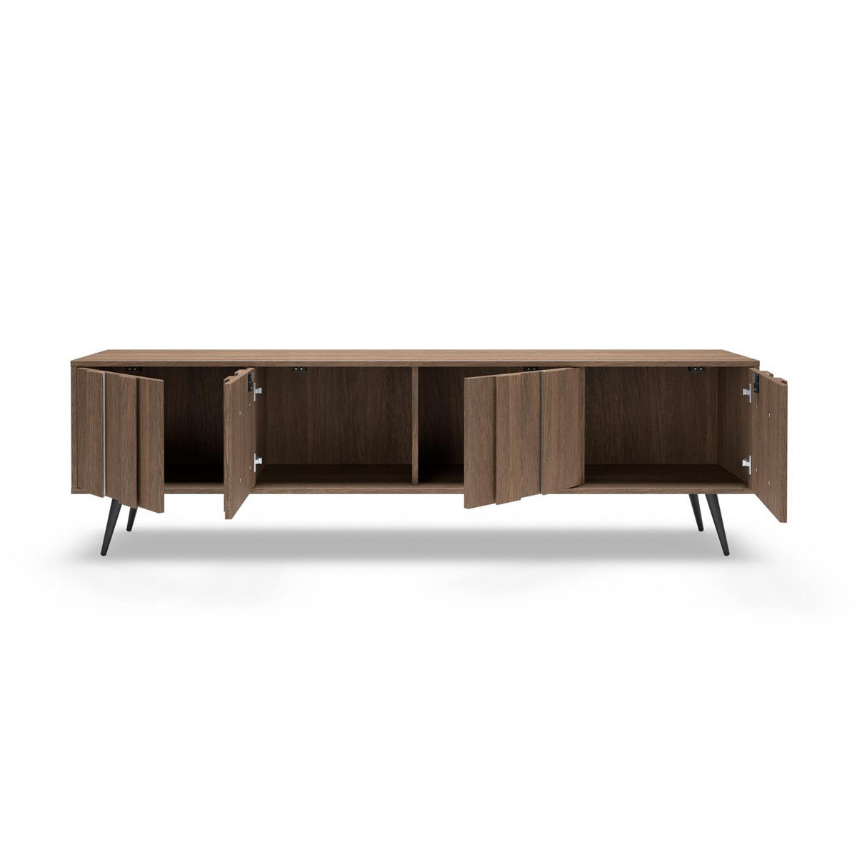 RTV-SCHRANK Faro, viertüriger mit LED - Eichefarben, Holzwerkstoff (183/54/40cm) - Bettso