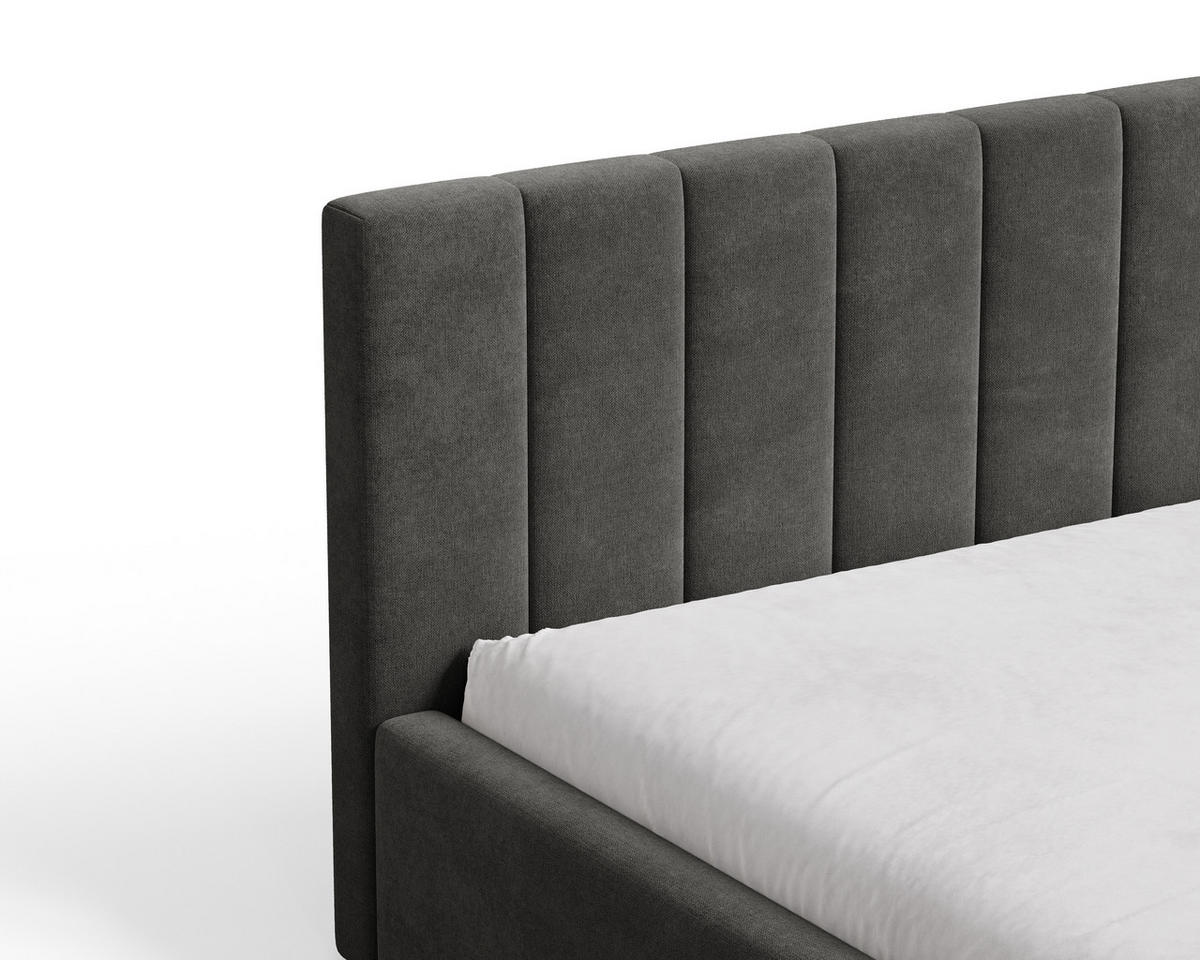 POLSTERBETT 01 160 x 200 cm – Flow – Bett mit Federmechanismus und Stauraum - Waldgrün, Holz (160/200cm) - ROYAL24_MARKT