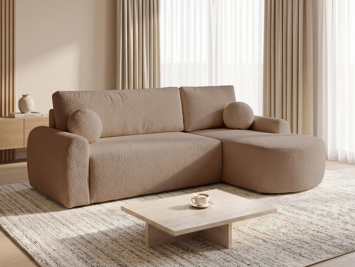 ECKSOFA Jazz, Seite: Rechts - Rosa, Holz/Textil (160/240cm) - Sofnet