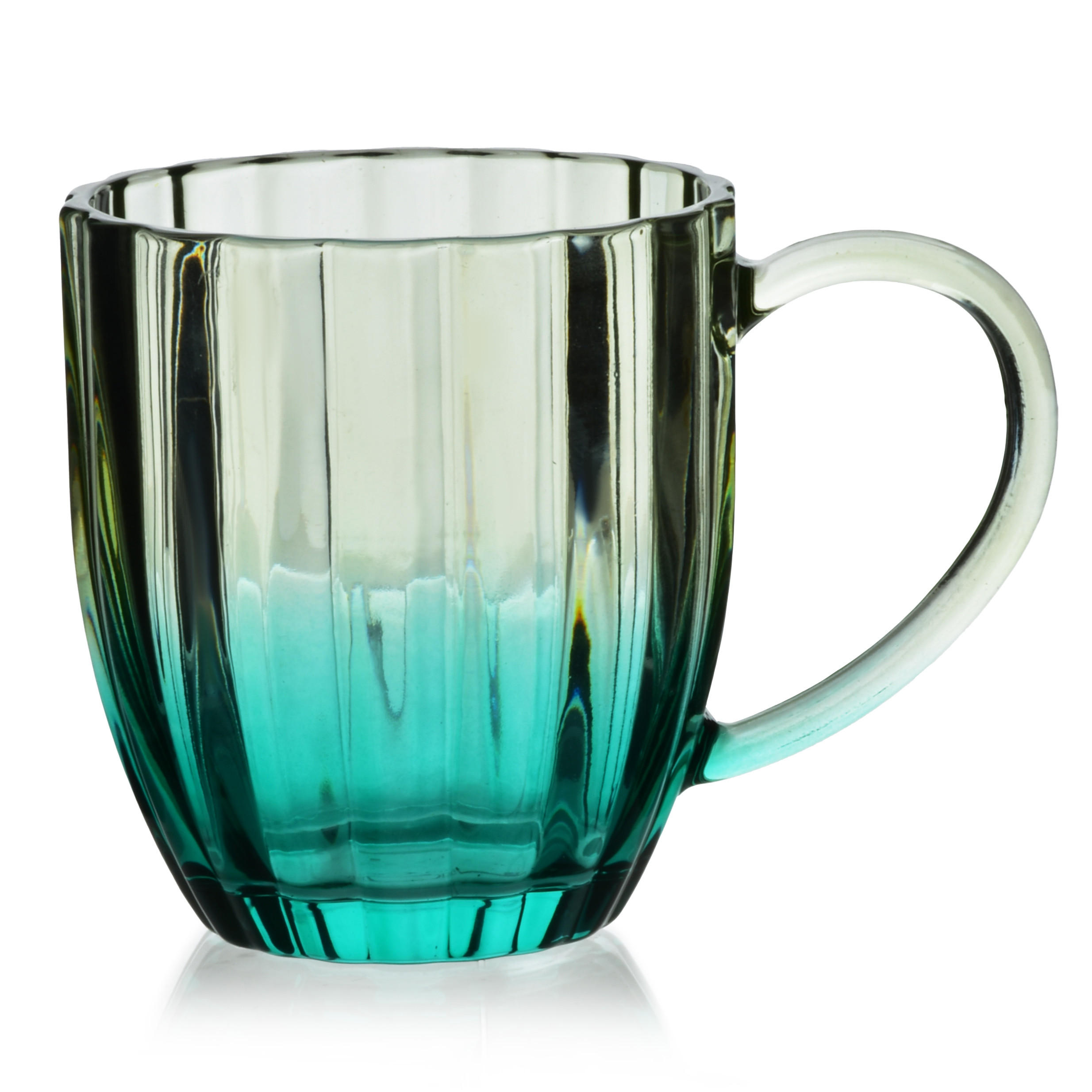 BECHER Vini Grün 9/13/10 cm Glas - Grün, Glas (0.35L) - Mondex