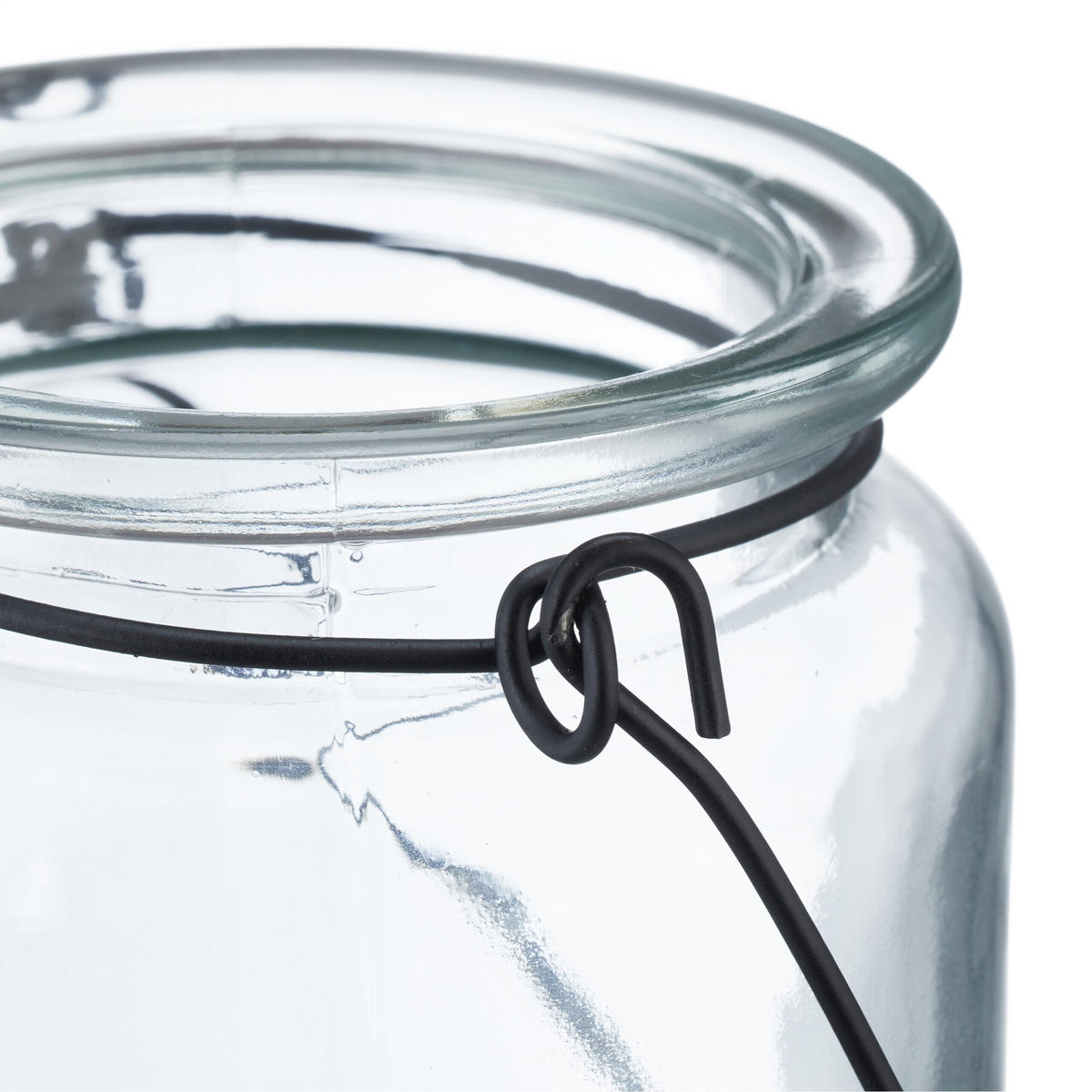 12xWINDLICHT - Transparent, Glas/Metall (9.5cm) - Relaxdays