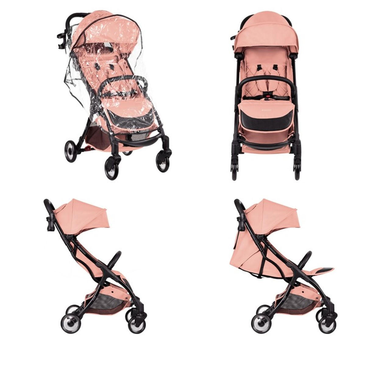 BUGGY Cloe bis 22 kg rosa pink Aluminiumrahmen faltbar Getränkehalter - Pink/Rosa, Metall (72/43/102cm) - Kikka boo